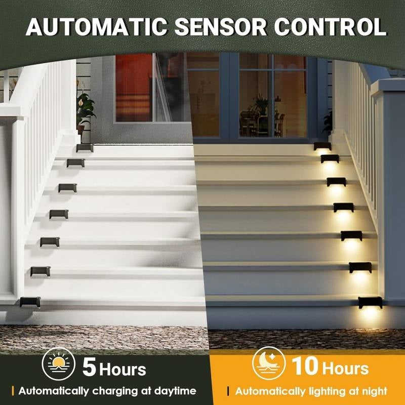 4 pcs Solar Steps Light